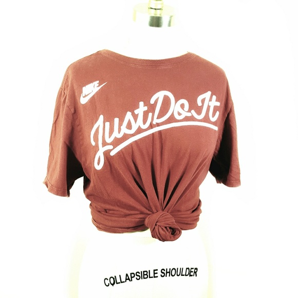 Nike Tops - NIKE // Red "Just Do It" Short Sleeve Cotton Tee